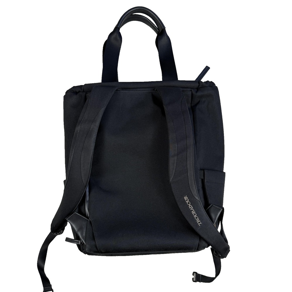 Troubadour Bag Backpack Tote Black Travel 18" Water Resistant Laptop Daypack